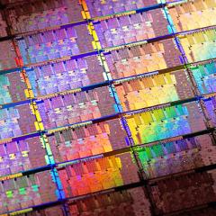 AIM Photonics dies on wafer