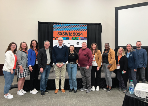 Photo of the Manufacturing USA cohort at SXSW 2024