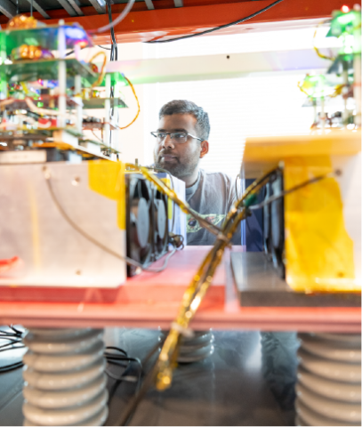 Photo of a PowerAmerica employee at work. Photo credit: NIST