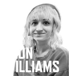 black and white photo of Aeon Williams